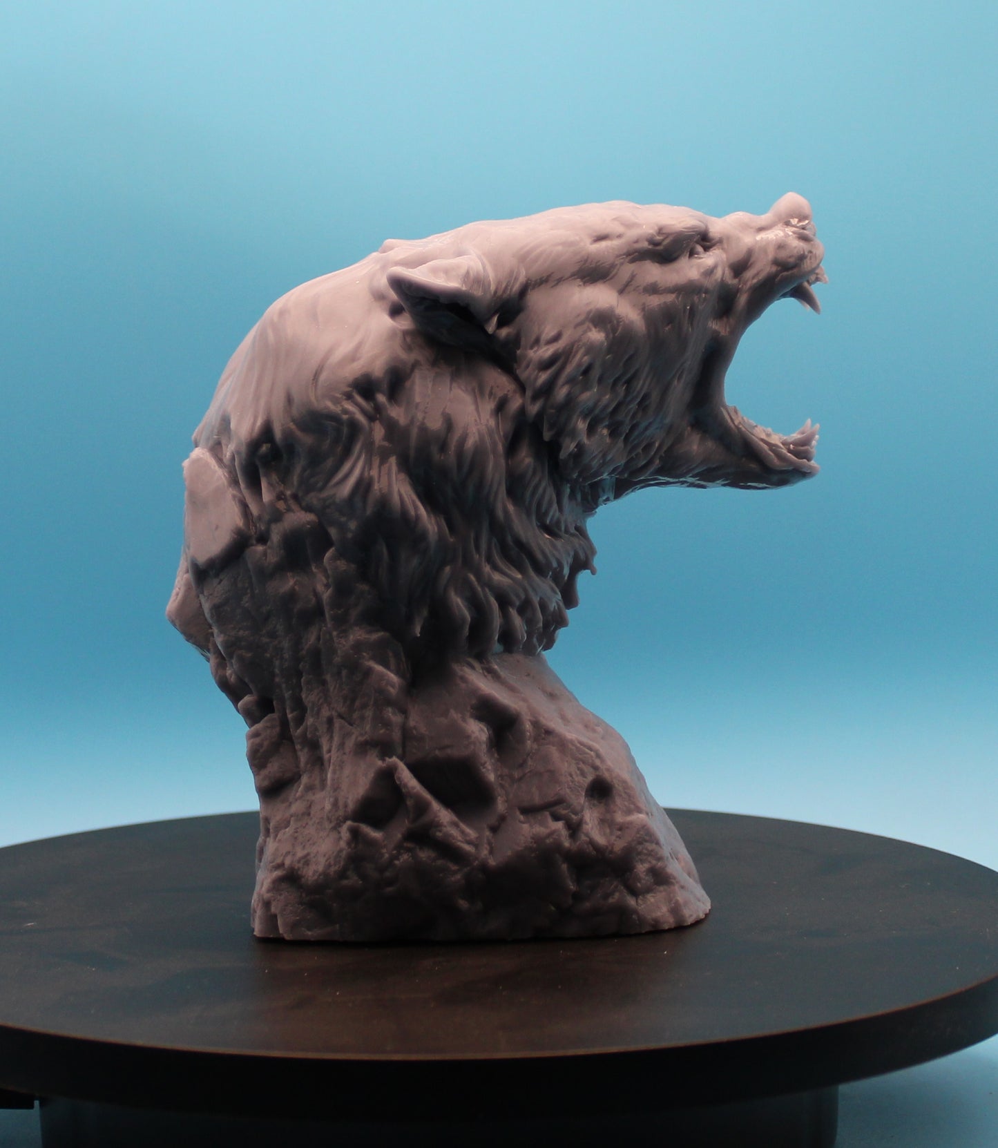 The Spirit of the Wild – Hand-Painted Black Bear Bust